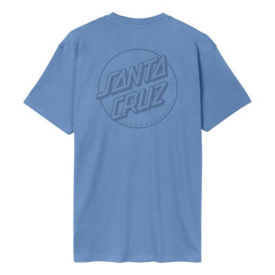 Santa Cruz Tonal Opus Dot Stripe t-shirt azure blue size 2XL