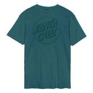 Santa Cruz Tonal Opus Dot Stripe t-shirt cosmic teal size S
