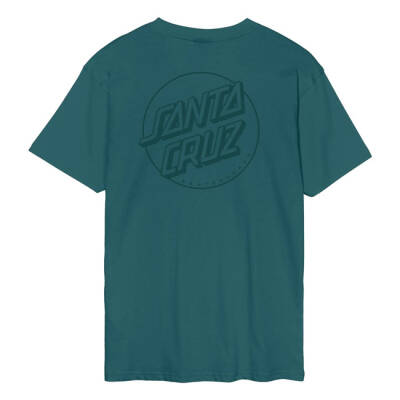 Santa Cruz Tonal Opus Dot Stripe t-shirt cosmic teal size M