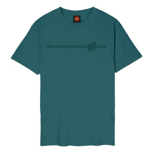 Santa Cruz Tonal Opus Dot Stripe t-shirt cosmic teal size L