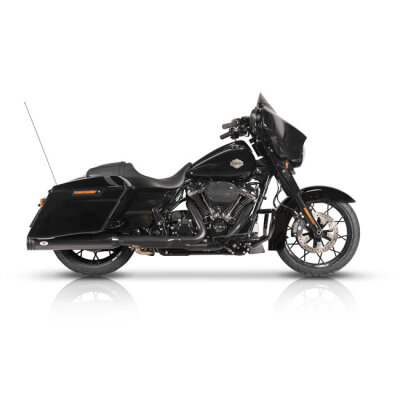V Performance, 114mm Double Ring slip-on mufflers. Black Cer