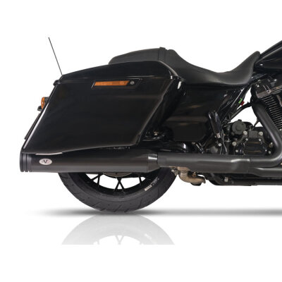 V Performance, 114mm Double Ring slip-on mufflers. Black Cer