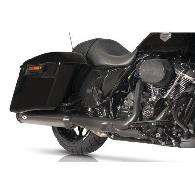 V Performance, 114mm Double Ring slip-on mufflers. Black Cer