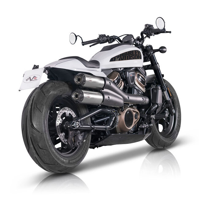 V Performance, 2-2 muffler set Sportster S. Silver