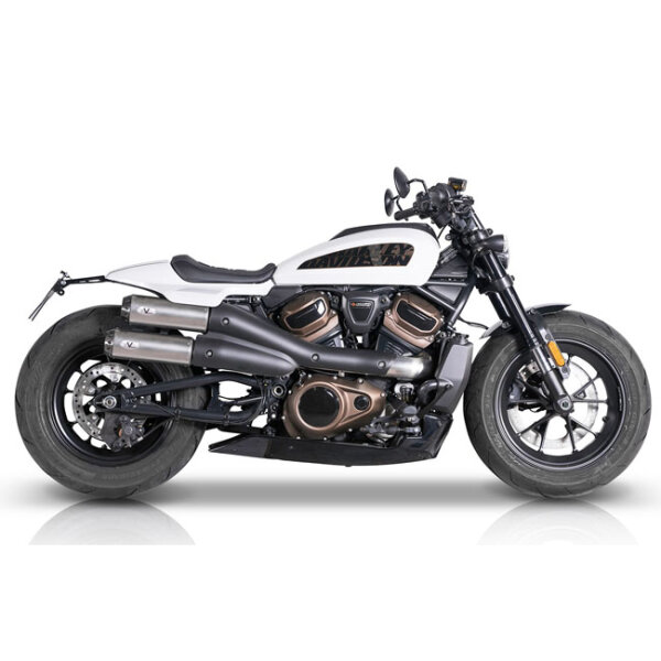 V Performance, 2-2 muffler set Sportster S. Silver