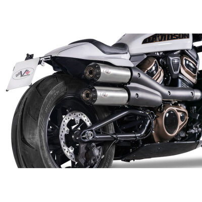 V Performance, 2-2 muffler set Sportster S. Silver
