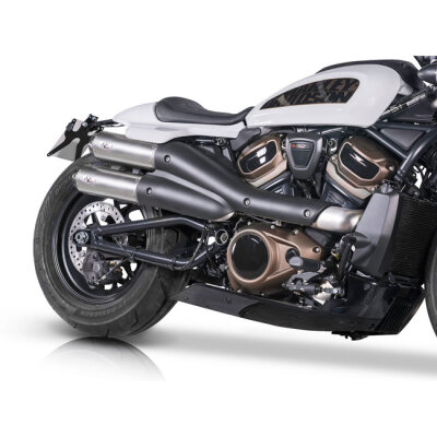 V Performance, 2-2 muffler set Sportster S. Silver