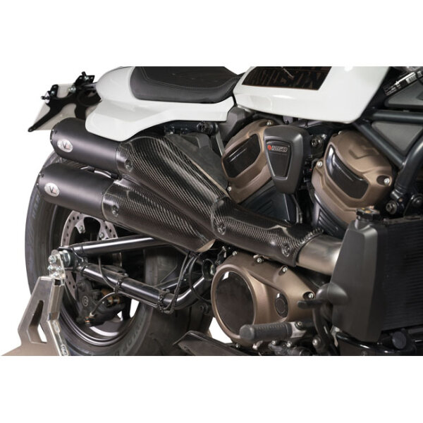 V Performance, 2-2 muffler set Sportster S. Black