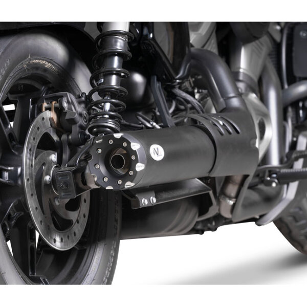 V Performance slip on muffler for Nightster. Black