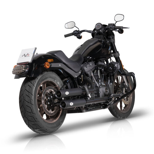 V Performance, Double Ring slip-on muffler set. Black