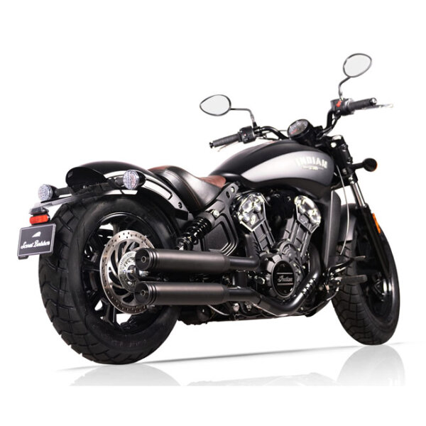 V Performance, Double Ring 80mm slip-on muffler set. Black