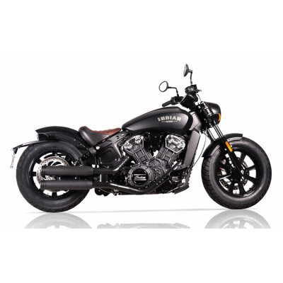 V Performance, Double Ring 80mm slip-on muffler set. Black