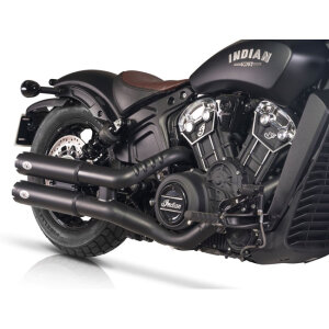 V Performance, Revolver 90mm slip-on muffler set. Black