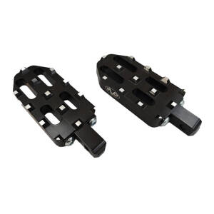 V Performance, rider foot peg set. Black