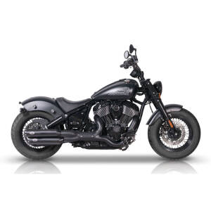 V Performance Twin Slip-on muffler set Revolver. Black