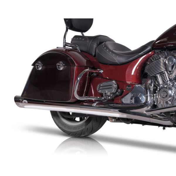 V Performance, 100mm Banger slip-on muffler set. Chrome