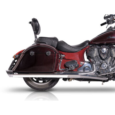 V Performance, 100mm Banger slip-on muffler set. Chrome