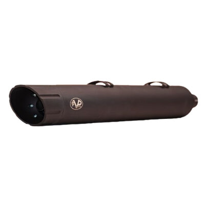 V Performance, 100mm Banger slip-on muffler set. Black