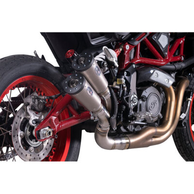 V Performance, Thunder slip-on muffler set for FTR. Titanium