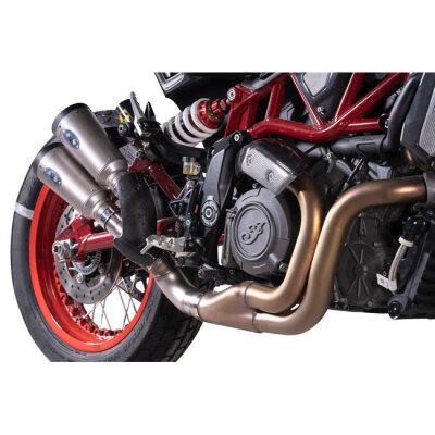 V Performance, Thunder slip-on muffler set for FTR. Titanium