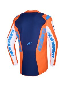 Jersey Fluid Grid Oran/blue Xl