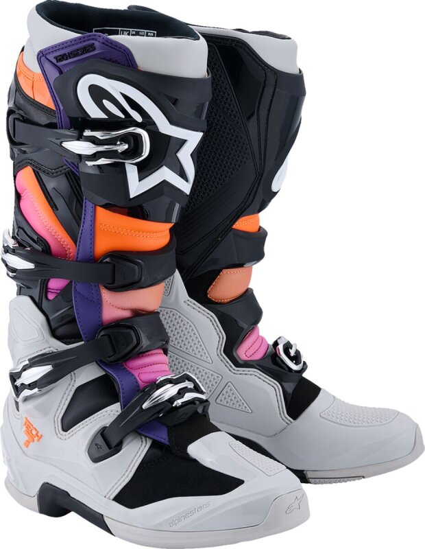 Boot Tech 7 Blk/lt Gy/org Fl/m