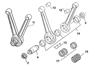 Connecting Rod Roller Set XL52-E86 (IT)