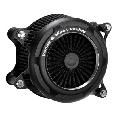 Vance & Hines, VO2 onyx air cleaner. Black wrinkle