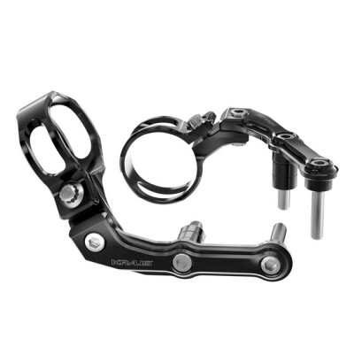 Kraus, Remote Reservoir Mounts for Fox. Black anodized