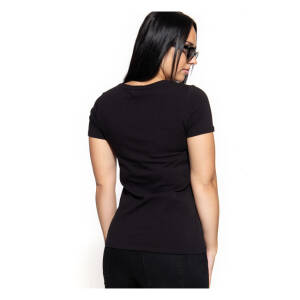 Queen Kerosin Wild Rebel t-shirt black Female size XS