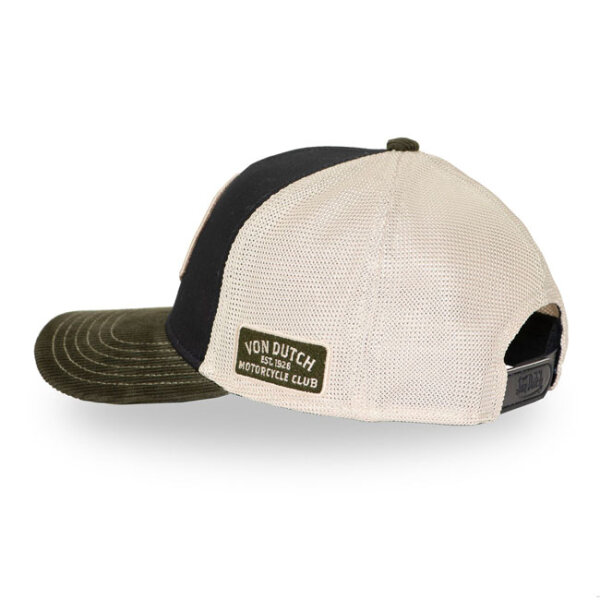 Von Dutch Semi-Curved Skull cap black/green/white One size fits most