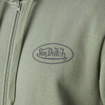 Von Dutch Logo zip hoodie khaki Size L