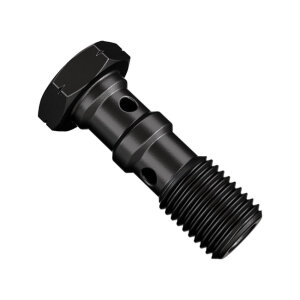 Goodridge M10 X 1.25 double banjo bolt black