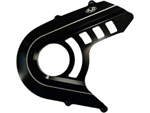 Outer Sprocket Cover Black Cut Anodized