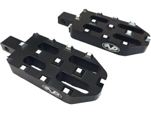 Pilot Twin Foot Peg Set Black Cut Anodized