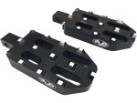 Pilot Twin Foot Peg Set Black Cut Anodized