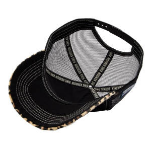 Queen Kerosin Touch me hard cap leopard wash One size fits most