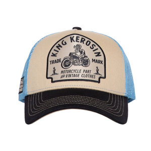 King Kerosin Motorcycle parts cap offwhite&black One size fits most