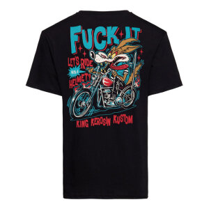 King Kerosin Fuck it t-shirt black Size L