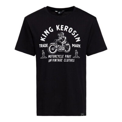 King Kerosin Motorcycle parts t-shirt black Size XL