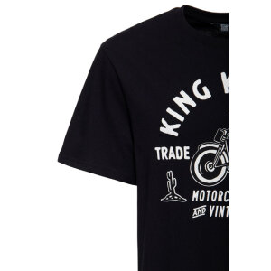 King Kerosin Motorcycle parts t-shirt black Size XL