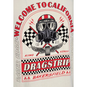 King Kerosin Welcome to California t-shirt offwhite Size L