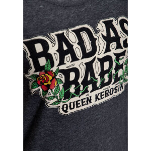 Queen Kerosin Bad ass babe t-shirt anthracite Size XL