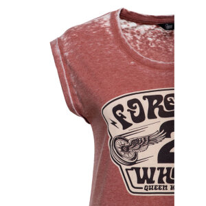 Queen Kerosin Forever 2 wheels t-shirt orange Size XL