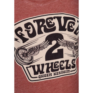 Queen Kerosin Forever 2 wheels t-shirt orange Size XL