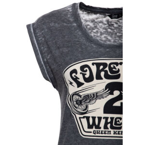 Queen Kerosin Forever 2 wheels t-shirt anthracite Size XL
