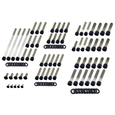 Screws4Bikes, engine bolt kit. Titan 2Drive. Black