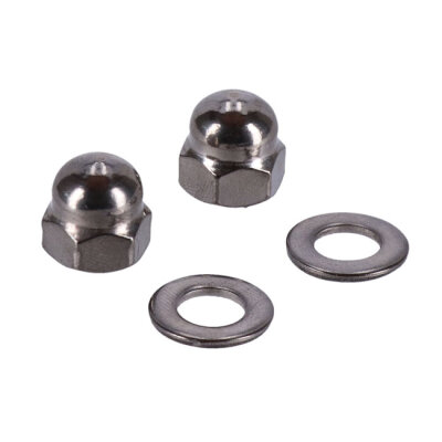 Screws4Bikes, mirror nut kit. Stainless steel
