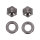 Screws4Bikes, mirror nut kit. Stainless steel