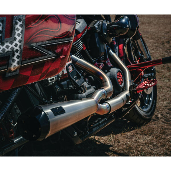 Malparidos, M8 Softail 2-1 exh. system. Titanium. Euro 4/5